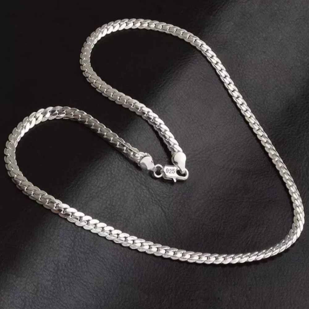 925 Sterling silver snake necklace